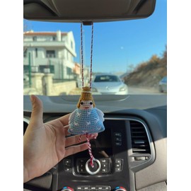 Crochet Christmas Hanging, Macrame Tree Ornaments, Christmas Decorations, Macrame Holiday Gift Ideas, Macrame Christmas Accessories, Macrame Holiday Decor (Angel)