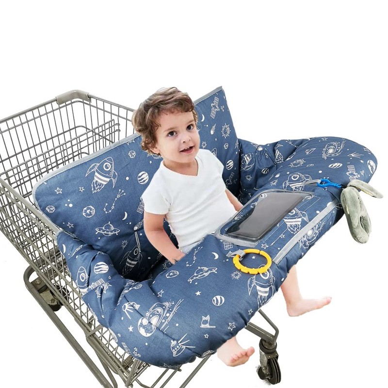 Shopping Cart Cover for Baby/Toddler, Cozy High Chair Cover, Blue