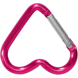 Pink Outdoor Carabiner Heart Keychain Clip Aluminum Alloy Rings Climbing Clips,Accessory and Keychain Carabiners,Spring Snap Hook Carabiner,Portable Spring Snap Hook Carabiner Accessories,Car Keychain