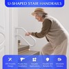 Hand Rails for Outdoor 1-2 Steps, Indoor Stairs, Bathroom, Wall
