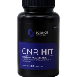Suplemento Nutricional CNR HIT Science Pharma con Glutatión, Resveratrol, Vitamina C, Curcumina y NAD - 60 Cápsulas Veganas                           