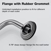 TRUSTMI 12 Inch S Shaped Shower Arm with Flange Heavy