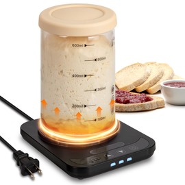 Aimoptg 2025 Upgrade Sourdough Starter Warmer, Precise 1°F Thermostat Control (70-100°F) sourdough warmer, Smart memory Sourdough Warming Mat for homemade bread sourdough, 0-12H Timer, °C/°F Display