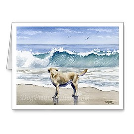 DJ Rogers Fine Art Labrador Retriever at the Beach - Set of 10 Note Cards With Envelopes