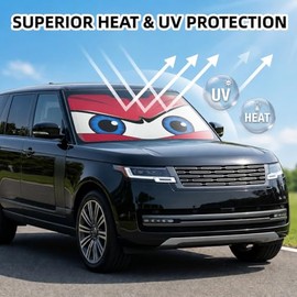 Parasol de coche para parabrisas delantero, plegable, para bloquear los rayos UV y con protección contra el calor solar, 145 x 79 cm