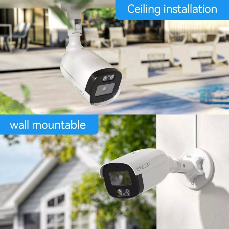 TMEZON 1080P CCTV Home Smart Security Camera Outdoor IR Night