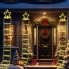 Christmas Ornament, Outdoor Ladder, Santa, Illumination Light, Waterproof, LED, USB