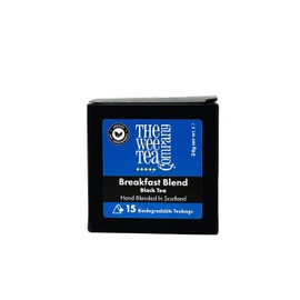 The Wee Tea Company Breakfast Blend Black Tea, Imported From Scotland 15 Biodegradable Teabags, Hand Blended in Scotland