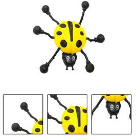 XNHIU 12pcs Sticky Wall Climbers Ladybird Wall Crawlers Fillers Sticky Toys Window Stretchy Sticky Bug Toys for Boy Girls (4 Color)