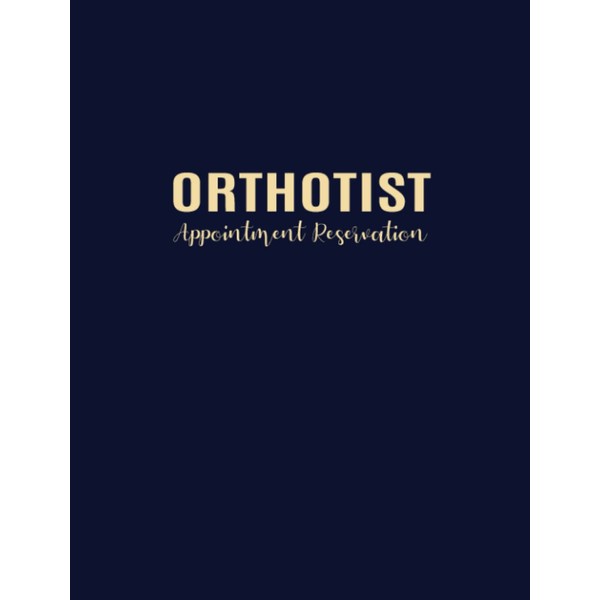 Orthotist Appointment Reservation: Undated Schedule Sheets with 15-Minute Time Increments