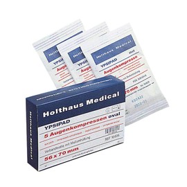Holthaus Medical Eye Ypsipad, Compress Wundab, DIN61640, Sterile, 56X70 MM, 1/5