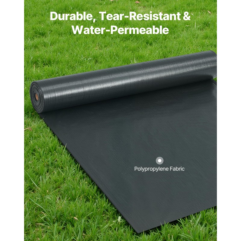 VEVOR Silt Fence Fabric Roll, 3 x 500 ft Erosion