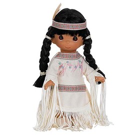 The Doll Maker Precious Moments Dolls, Linda Rick, Ten Little Indians, 3 Little Indian, 7 inch Doll