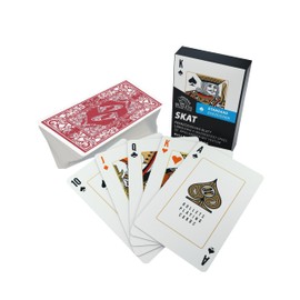 Bullets Playing Cards, Skat Card Deck (French Leaf), Plastic, 2 Corner Signs, Standard Index, 57 x 88 mm