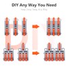 XALXMAW 32Pcs Lever Wire Connectors, DIY Mini Compact Splicing Assortment