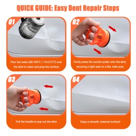 Ovyntremis 2 Pack Heavy Duty Dent Pullers with 5.7CM Suction Cups – Multi-Use Car Dent Remover, Glass Lifter & Tile Mover Tool for Home Repairs