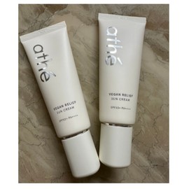 Athe Vegan Relief Organic Sunscreen 50ml SPF50+ 2pcs / 아떼 athe 비건 릴리프 무기자차 선크림 50ml SPF50+ 2개