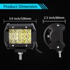 PICAA LED Work Light 2 x 4 Inch 10 cm