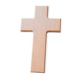 Wooden Cross 20 x 12 cm - Cross for Painting and Designing, Beech Natural Wall Cross