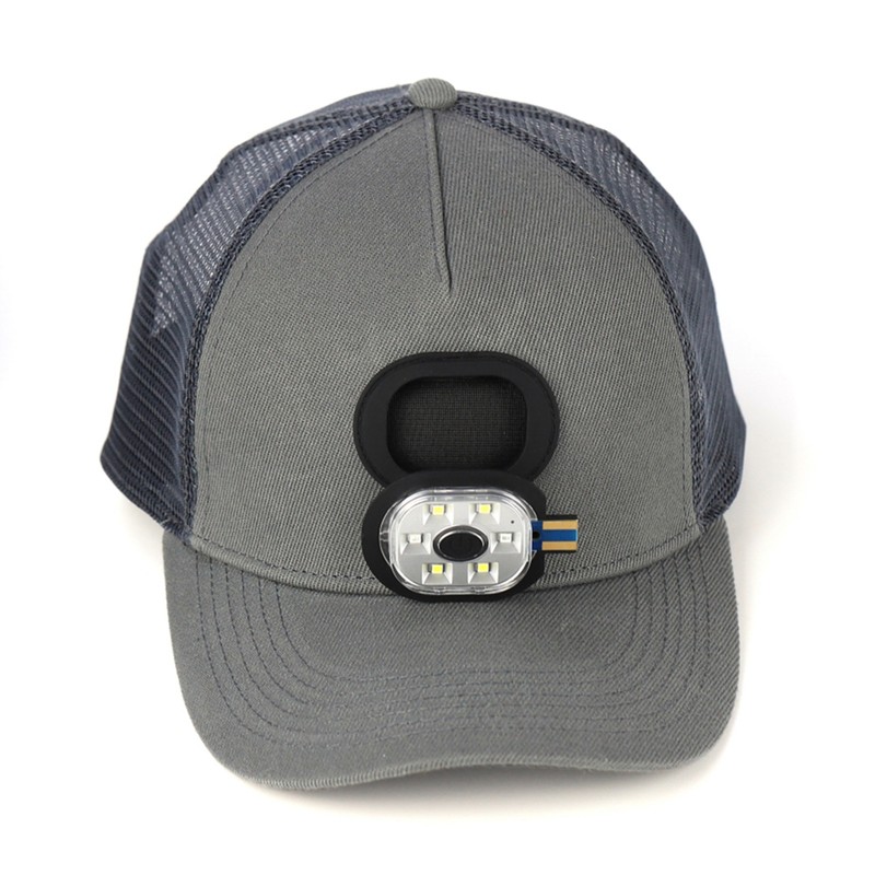 LED Baseball Cap Rechargeable Headlamp Hat Summer Breathable Adjustable Hat