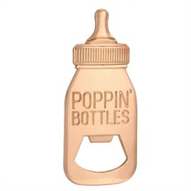 DAJAMAI 12 Pack Baby Bottle Bottle Openers for Baby Shower Favors Gifts, Bridal Baby Shower Decorations Souvenirs, Poppin Bottles Openers with Exquisite Gifts Box used for Baby Party (New Blue)