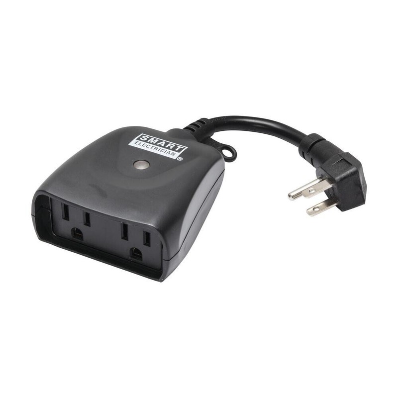 SMART ELECTRICAN Indoor Outdoor Remote Control 2 Outlet Receiver W