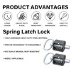 Spring Latch Lock,Weld-On Spring Latch Assembly Universal for Utility Trailer