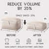 Homsorout Compression Storage Bags for Comforters - 4 Pack Long