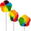 Rainbow Swirl Lollipop 3" Inch 45 Gram (6-Pack) Flower Sucker