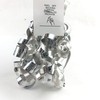 Worlds Silver Curly Bows Gift Wrap Bows 5" Inch(6 Pack)