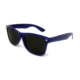 WS UK Adults Classic Sunglasses with UV400 Protection - Unisex (Dark Blue)