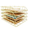 JIARI 4 Pack Desk Organizer Stackable Letter Tray Paper Organizer,