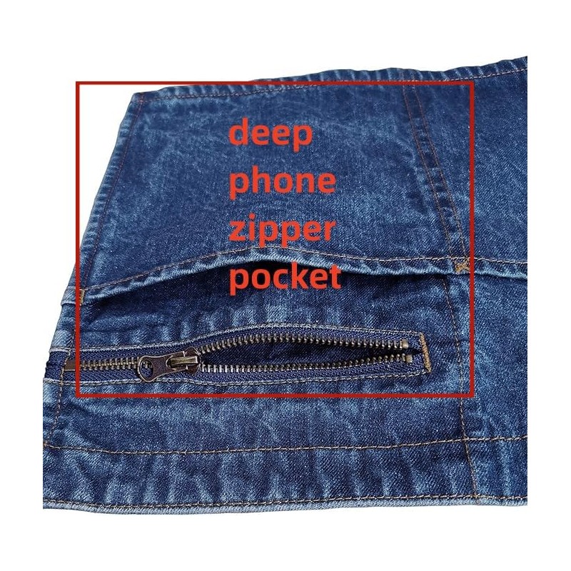 Aiden Brothers 100% Cotton Denim Waist Apron with Zipper Pocket