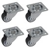 Dörner + Helmer Furniture Swivel Castor with Soft Wheel and