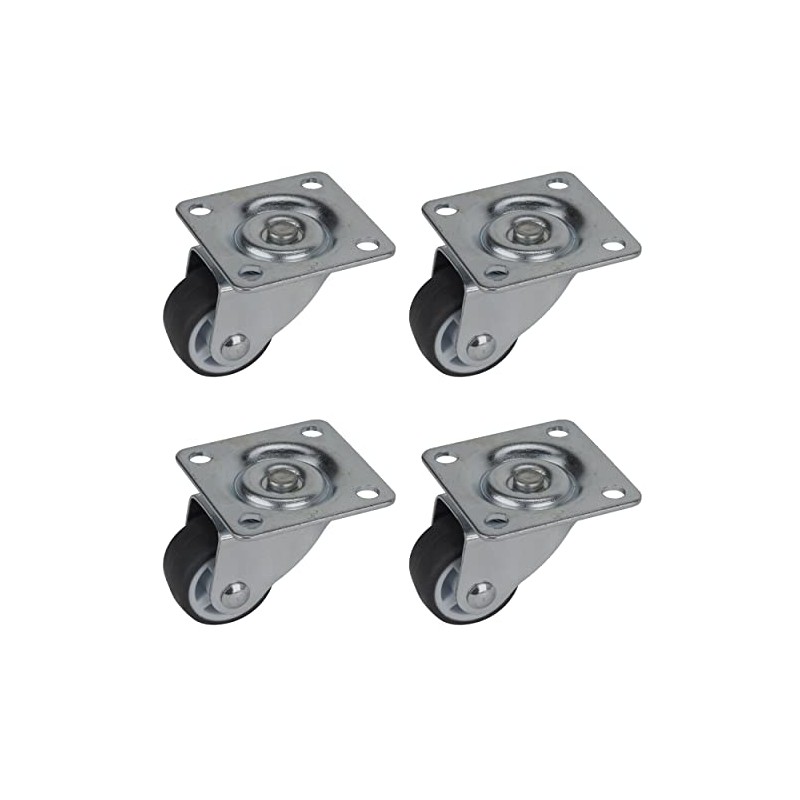 Dörner + Helmer Furniture Swivel Castor with Soft Wheel and
