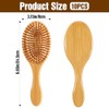 Molain 10 cepillos de pelo de bambú, cepillo de paleta