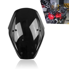 CHIFUN Windshield Windscreen Airflow Wind Deflector Replacement for Ducati Diavel V4 2023 2024 Motorcycle Accessories(Black)