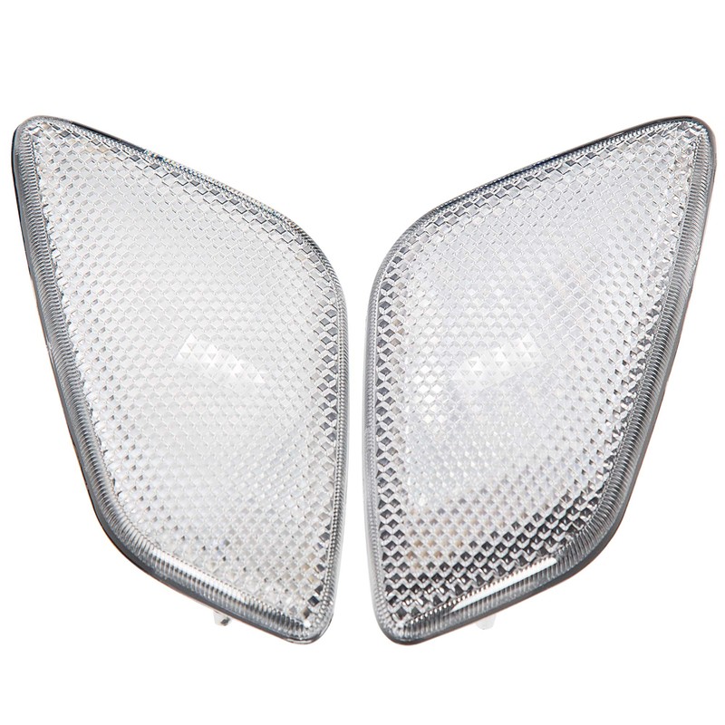 HECASA Clear Lens Bumper Signal + Side Marker Lights Compatible