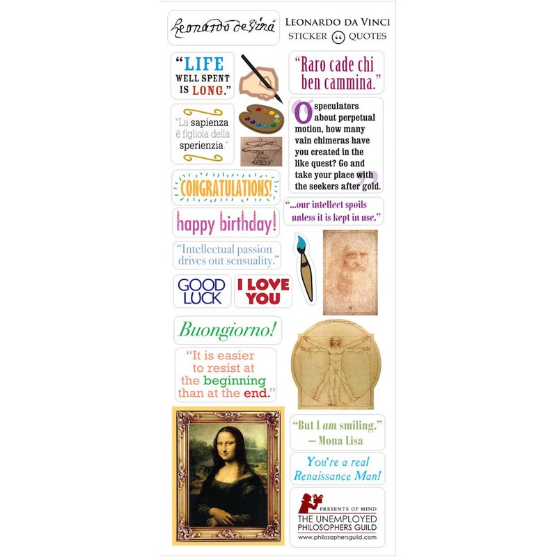 Unemployed Philosophers Guild Da Vinci Qutable Notables, 9" Height