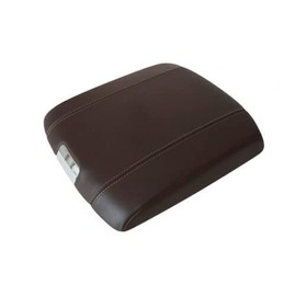 Richmond Auto Upholstery - Replacement Genuine Leather Center Console Lid Cover, Canyon Brown Compatible with 2010-2018 Dodge Ram 2500 Laramie Limited Longhorn