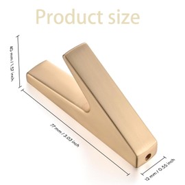 Wilsonzin Pack of 6 gold coat hooks, gold coat hooks, wall, multifunctional wall hook, vintage, towel hook, wall hook, coat rack for bedroom, living room, hallway