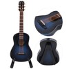 Miniature Guitar Model, Wooden Musical Instrument with Stand and Case,