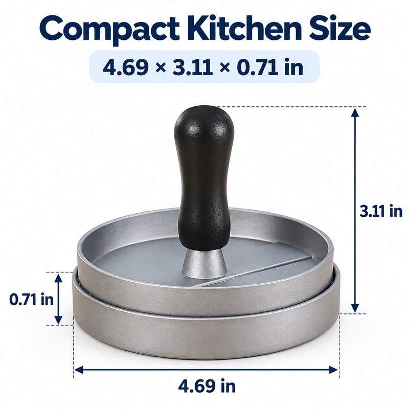 Burger Press Maker for Homemade Patties – Non-Stick Hamburger Patty