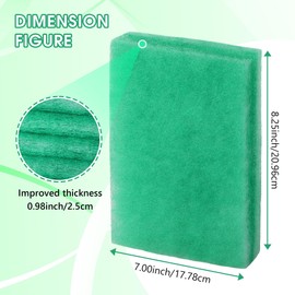 Dreyoo 12 Pack 2.5cm Thickened Dryer Filter Replacement, Compatible with Bettervent Indoor Dryer Vent, Double Sided Use Per Filter for Dryer Vent Kit, Polyester Dryer Vent Filters for Electric Dryers