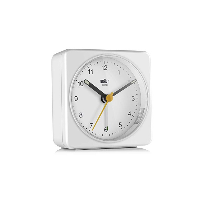 Braun Quartz Alarm Clock Plastic White Normal