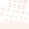 Nude Glossy Press On Toenails Short Fake Toenails Square Toenails