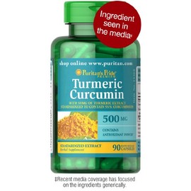 Puritans Pride Turmeric Curcumin 500 Mg Capsules, 90 Count