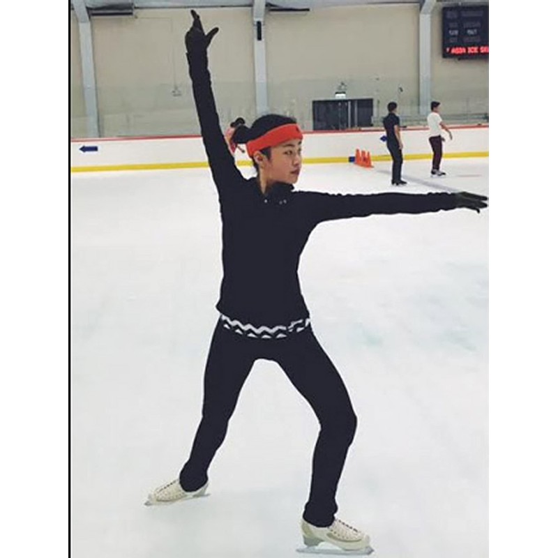 Protective Headband for Figure Skating by Forcefield - Black Neoprene