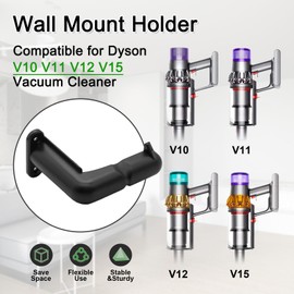 Bolan-Tech Wall Mount Holder for Shark IX141 IZ562H IZ682H IZ361H IZ462H IZ163H IZ363HT IZ483H Pet Cordless Stick Vacuum, Ultracyclone CH951 CH901, Dyson V10 V11 V12 V15 Outsize Vacuum Cleaner