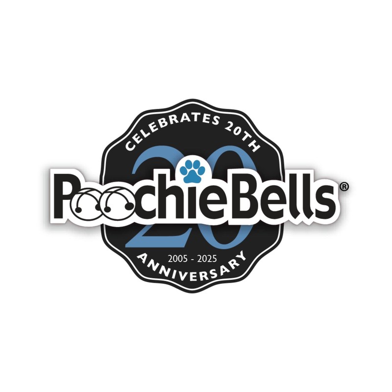 PoochieBells Adjustable Size Dog Doorbell for Potty Training Dog-Safe Bells